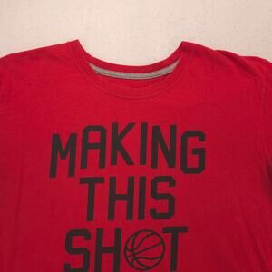 Nike Casual Crew Neck Graphic Short Sleeve T Shirt Mens Size Medium M Red